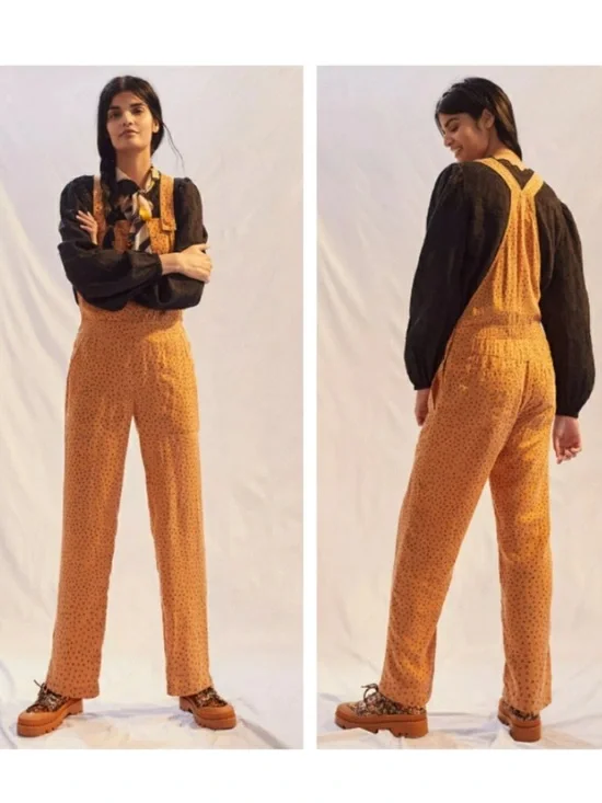 NWT Anthropologie Cloth & Stone Tan Overalls - Picture 2 of 7